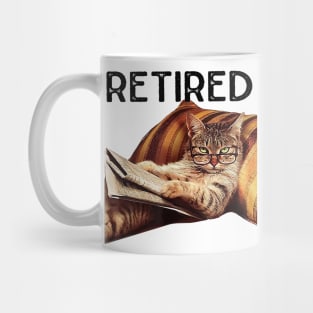 Retired Not My Funny Problem Gifts Anymore Cat Retirement Mug